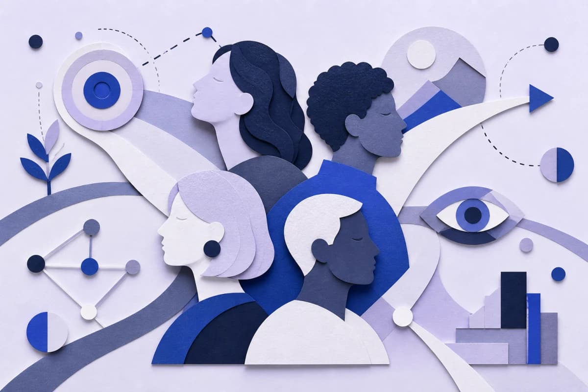 Ilustração editorial do teste de personalidade